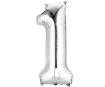Picture of Silver Number Foil Balloon 