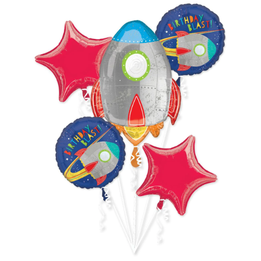 Picture of Blast Off Balloon Bouquet 5Pcs.