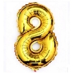 Picture of Golden Number Foil Balloon