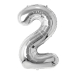 Picture of Silver Number Foil Balloon 