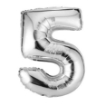 Picture of Silver Number Foil Balloon 