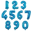 Picture of Blue Stars Number Foil Balloons