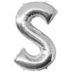 Picture of Silver Letter Shape Foil Balloons 