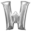 Picture of Silver Letter Shape Foil Balloons 