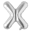 Picture of Silver Letter Shape Foil Balloons 