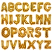 Picture of Golden Letter Shape Foil Balloons