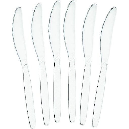 Picture of Clear  Plastic Knives 24 Pcs
