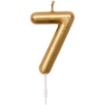 Picture of Golden Mini Number Candle For Birthday Cakes