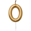Picture of Golden Mini Number Candle For Birthday Cakes