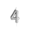 Picture of Silver Mini Number Candle For Birthday Cakes