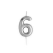 Picture of Silver Mini Number Candle For Birthday Cakes