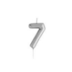Picture of Silver Mini Number Candle For Birthday Cakes