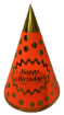 Picture of Neon Color Happy Birthday Caps