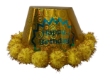 Picture of Glossy Pom Pom Birthday Hats