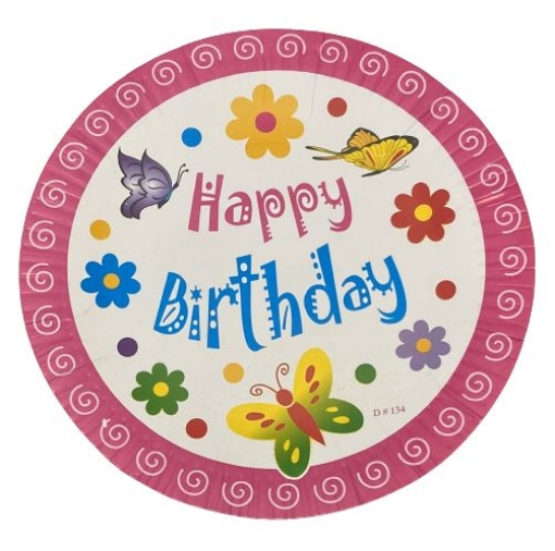 Picture of Kids Birthday Party Plates 10 Pcs. 