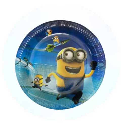 Picture of Minions Round Paper Plates 10 Pcs.