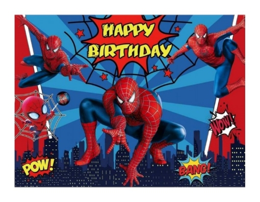 Picture of Spiderman Theme Backdrop