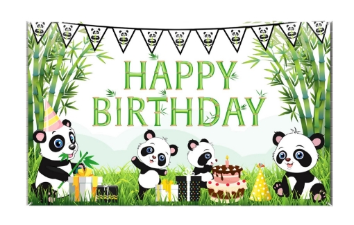 Picture of Panda Theme Backdrop