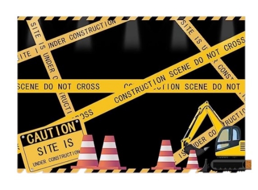 Picture of Construction Theme Backdrop
