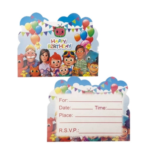 Picture of Cocomelon Invitation Cards