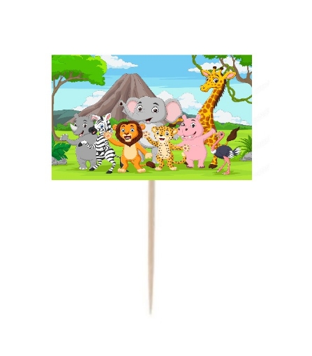 Picture of Jungle Animals Cupcake Topper