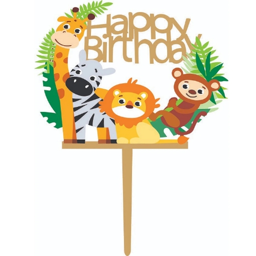 Picture of Jungle Animals Cake Topper