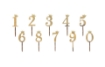 Picture of Golden Numbers Cake Topper