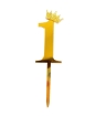 Picture of Golden Numbers Cake Topper