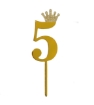 Picture of Golden Numbers Cake Topper