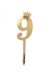 Picture of Golden Numbers Cake Topper