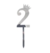 Picture of Silver Numbers Cake Topper