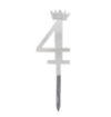 Picture of Silver Numbers Cake Topper