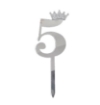 Picture of Silver Numbers Cake Topper