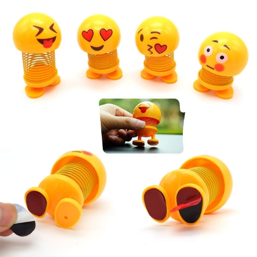 Picture of Emoji Spring Doll Bobble Head Toy 