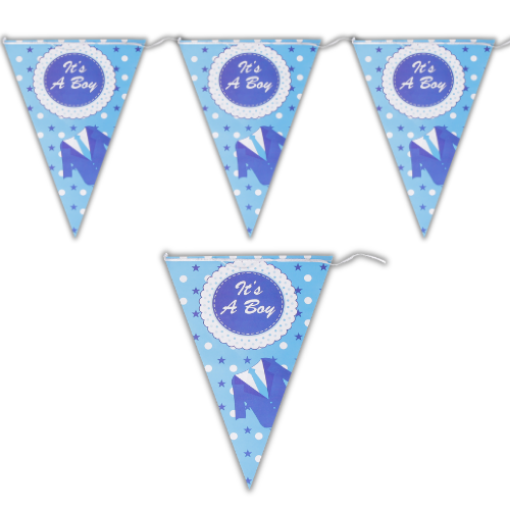 Picture of its a Boy Flag Bunting