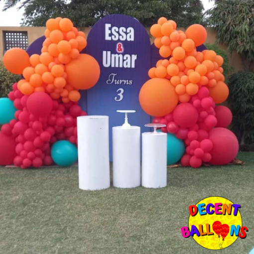 Picture of Vibrant Birthday Party Decoration Setup – Fun & Colorful Celebration Decor