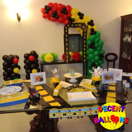 Picture of Car-Themed Birthday Party Setup – Dynamic & Fun Celebration Decor
