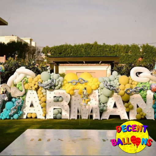 Picture of Jungle-Themed Birthday Party Setup – Wild & Vibrant Celebration Decor