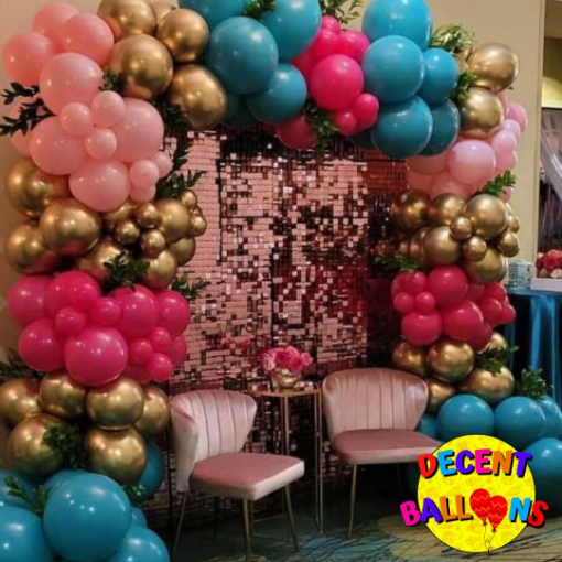 Picture of Shimmering Backdrop Birthday Party Setup – Sparkling & Elegant Celebration Decor