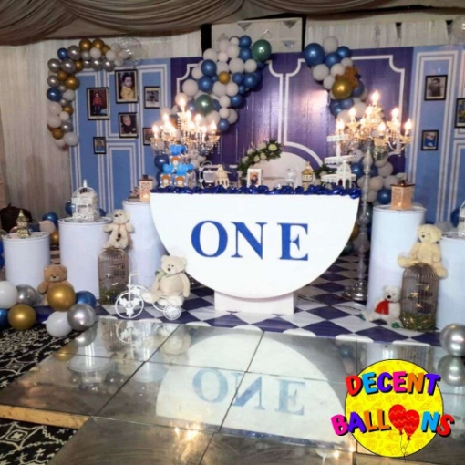 Picture of Teddy Bear First Birthday Celebration Decor – Sophisticated & Heartwarming Party