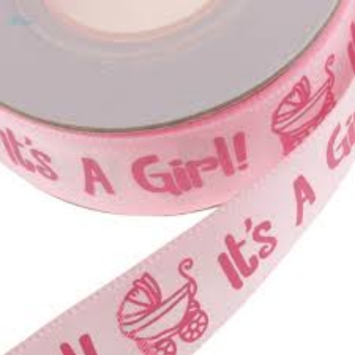 Picture of It’s A Girl Baby Shower Ribbon Roll
