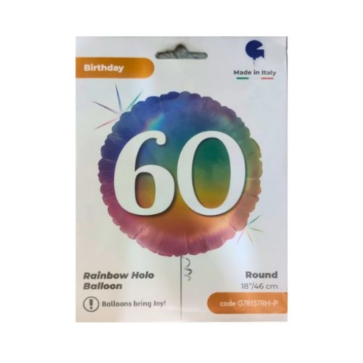 Picture of Gradient Foil Balloon – 60th Celebration