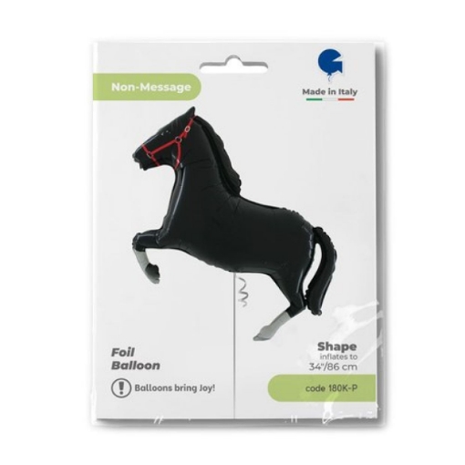 Picture of Black Horse Foil Balloon