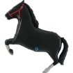 Picture of Black Horse Foil Balloon