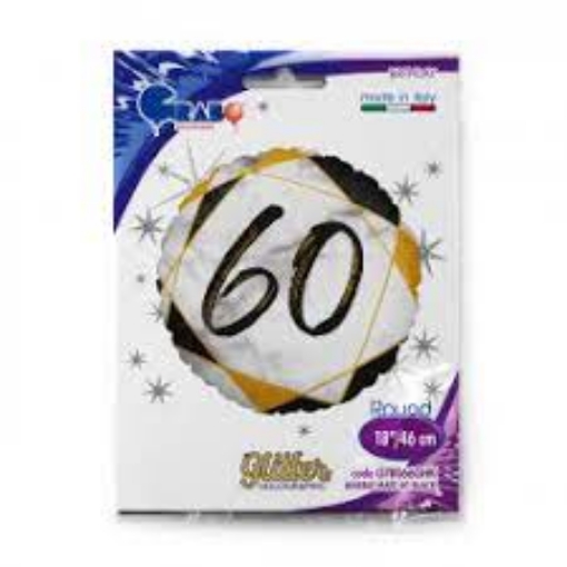 Picture of 60th Birthday Glitter Foil Balloon
