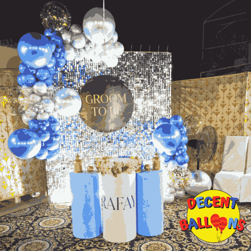 Picture of Luxe Balloon Birthday Decor – Elegant & Vibrant Party Setup